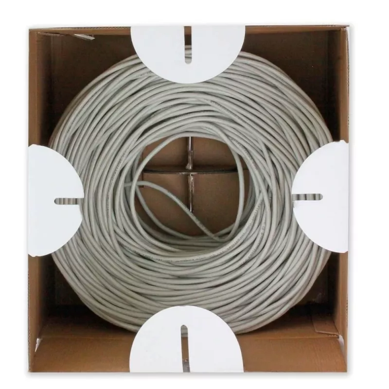 Techly ITP-C6U-FL cavo di rete grigio 305 m Cat6 U/UTP (UTP)
