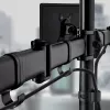 Techly supporto da tavolo per 2 monitor 13-27