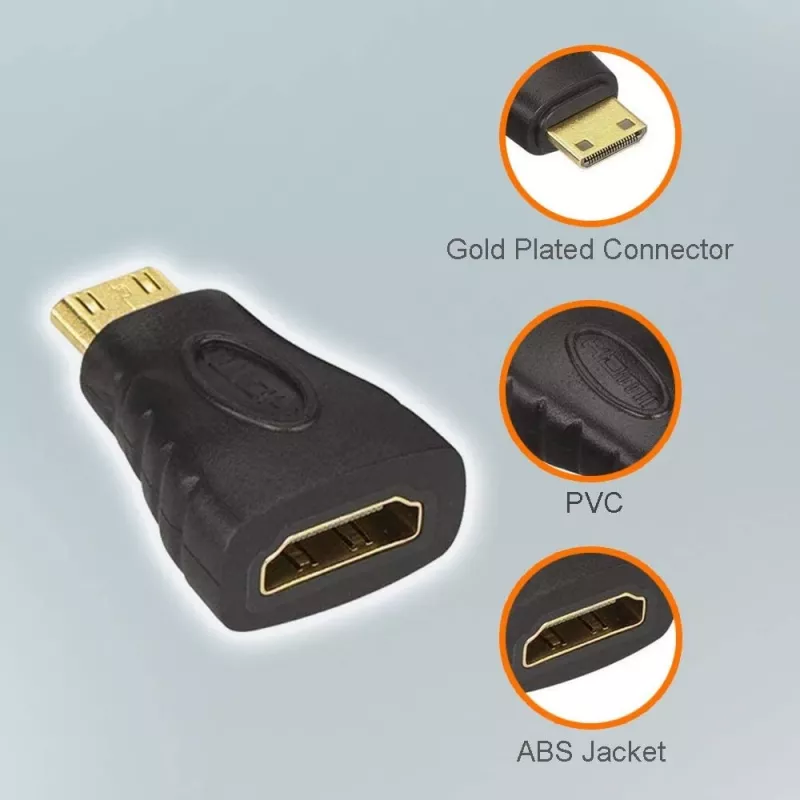 Techly adattatore HDMI a Mini HDMI Type-C femmina/maschio IADAP HDMI-MC, Mini HDMI, HDMI, nero