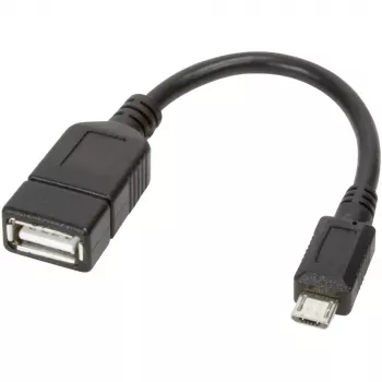 Techly cavo USB2.0 OTG A-femmina / Micro-B-maschio 0,2 m ICOC UOTG-194