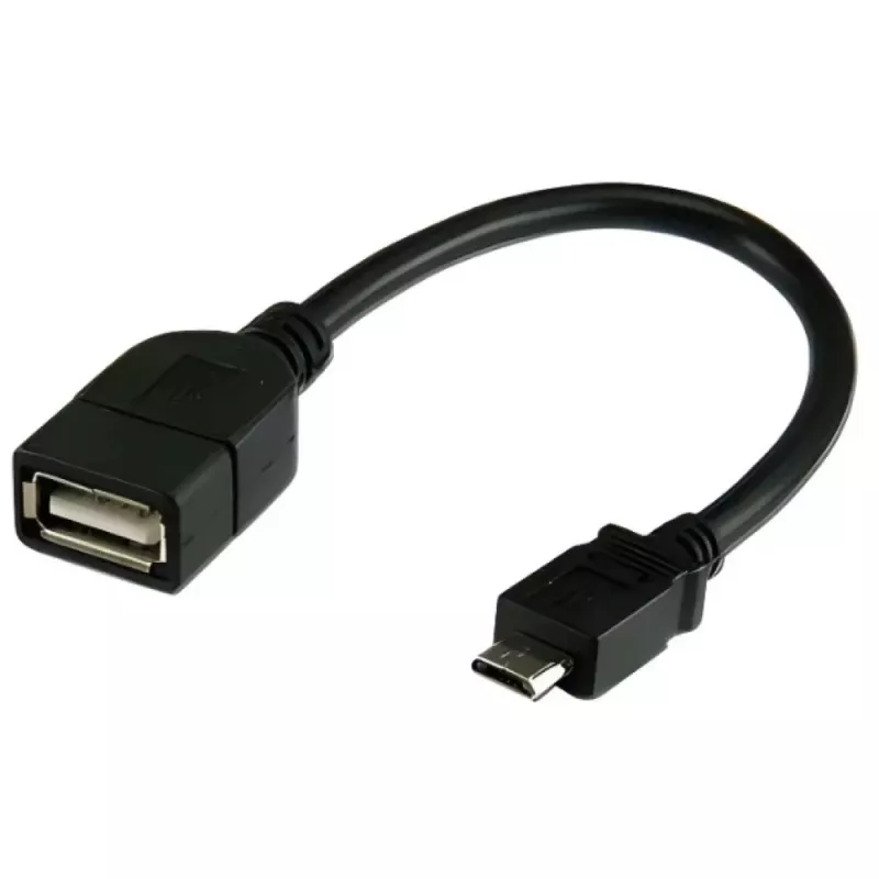 Techly cavo USB2.0 OTG A-femmina / Micro-B-maschio 0,2 m ICOC UOTG-194