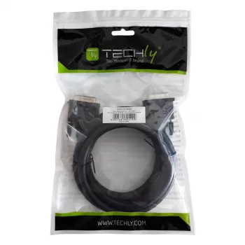 Techly cavo monitor DVI analogico digitale M/M Dual Link 1,8 m (DVI-I) ICOC DVI-8900