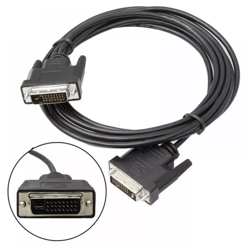 Techly cavo monitor DVI analogico digitale M/M Dual Link 1,8 m (DVI-I) ICOC DVI-8900