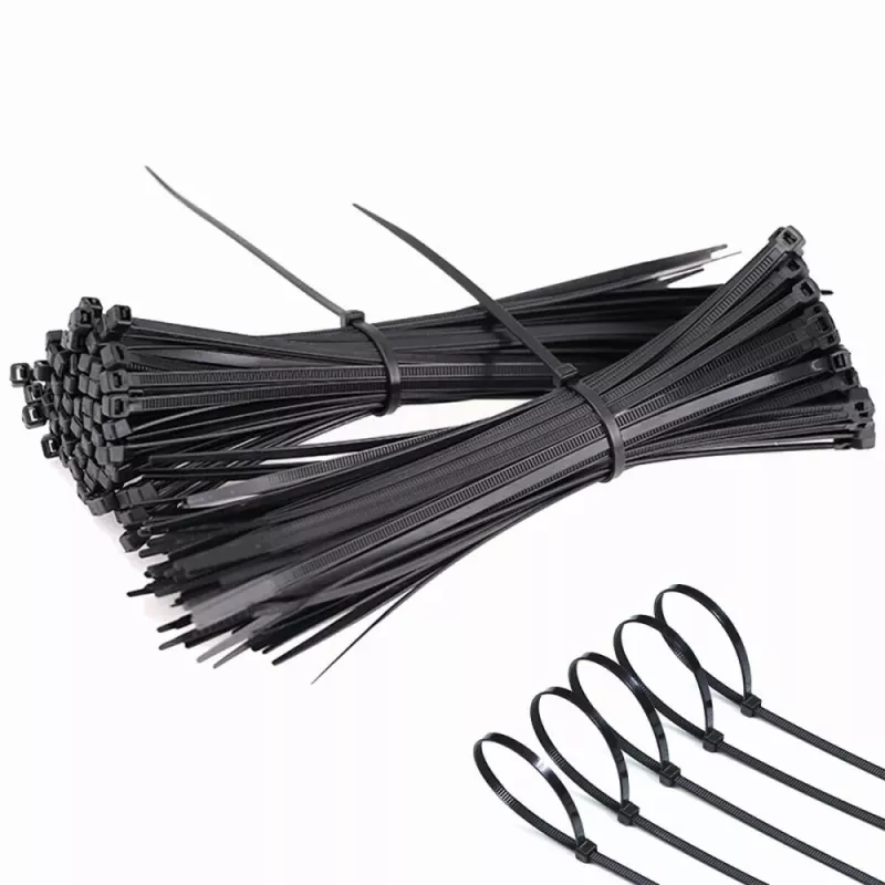 Techly ISWT-14235-BK Fascette in nylon, 142 x 3,5 mm, 100 pezzi, nero
