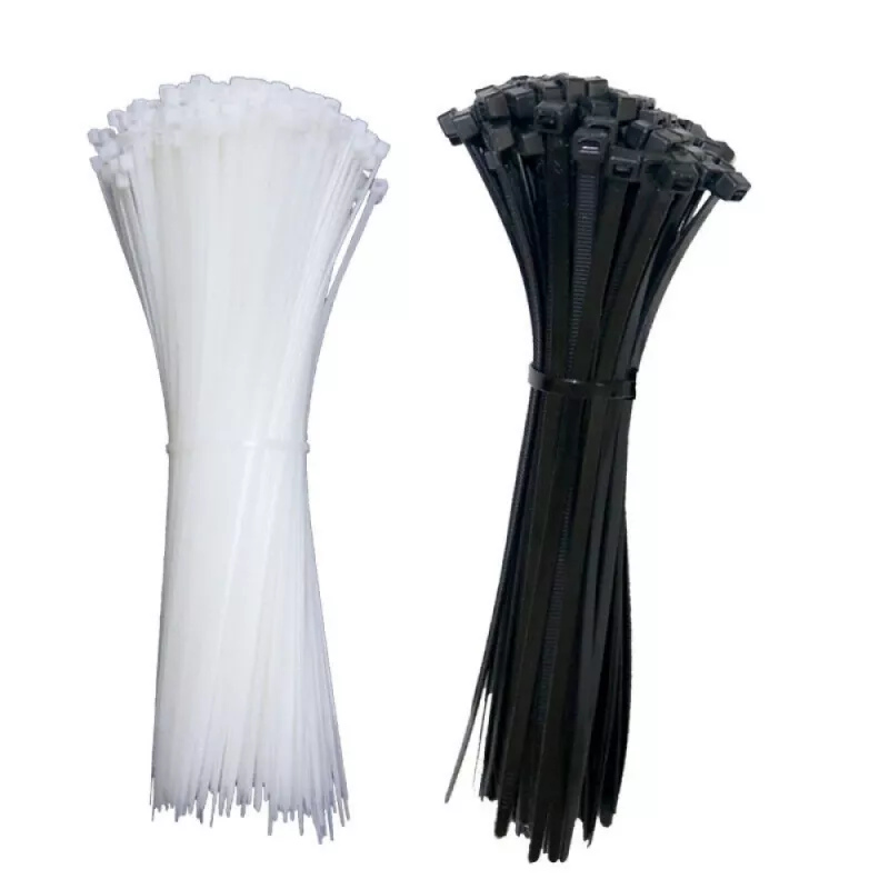 Techly ISWT-14235-BK Fascette in nylon, 142 x 3,5 mm, 100 pezzi, nero