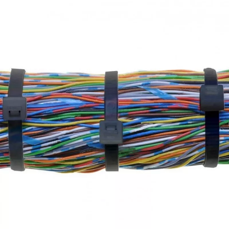 Techly fascette per cavi in nylon Patch 280x4,8 mm 100 pezzi nero ISWT-28048-BK