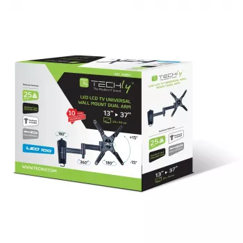 Techly supporto a parete orientabile per TV LED LCD 13-37
