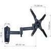 Techly supporto a parete orientabile per TV LED LCD 13-37