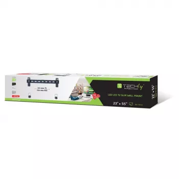 Techly supporto a parete sottile fisso per TV LED LCD 23-55