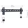 Techly supporto a parete sottile fisso per TV LED LCD 23-55