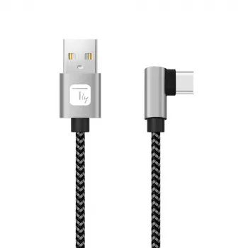 Techly ICOC MU2AC9-005-AL cavo USB USB 2.0 0,5 m USB A USB C nero, grigio