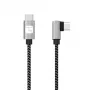Techly ICOC MU2CC9-020-AL cavo USB USB 2.0 2 m USB C grigio, nero