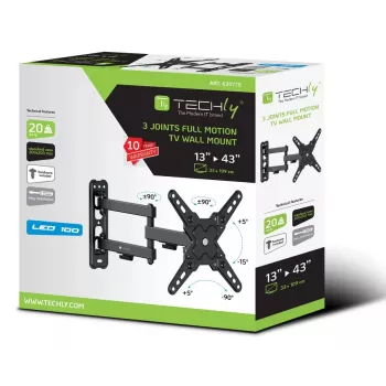 Techly ICA-LCD 423 supporto a parete/piedistallo per TV 106,7 cm (42 pollici) nero