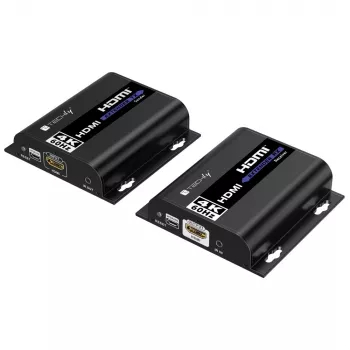 Techly IDATA EXTIP-483 extender AV trasmettitore e ricevitore AV nero
