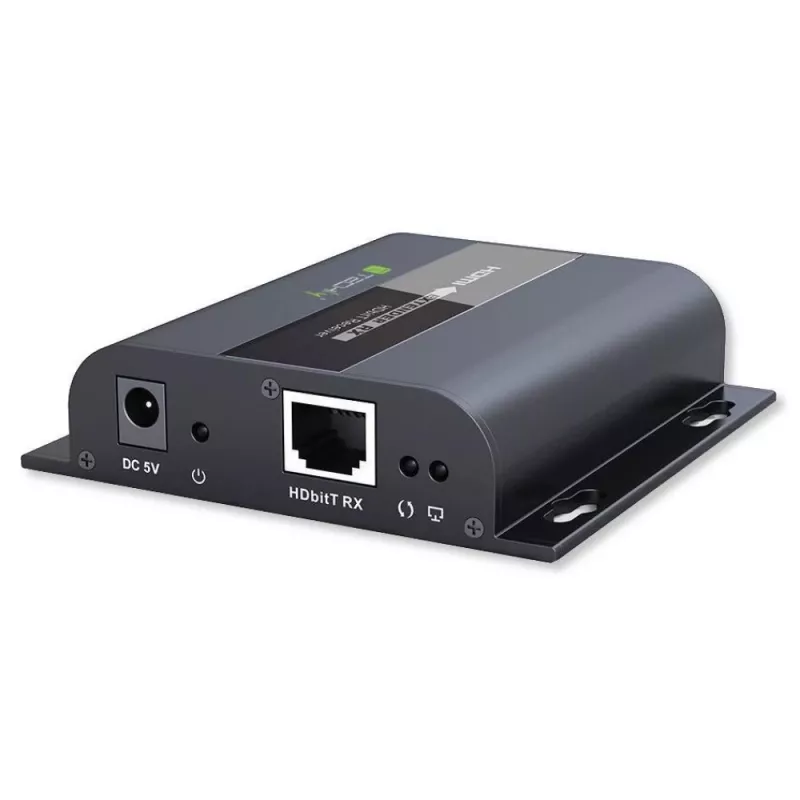 Techly IDATA-EXTIP-383V4 trasmettitore e ricevitore AV nero