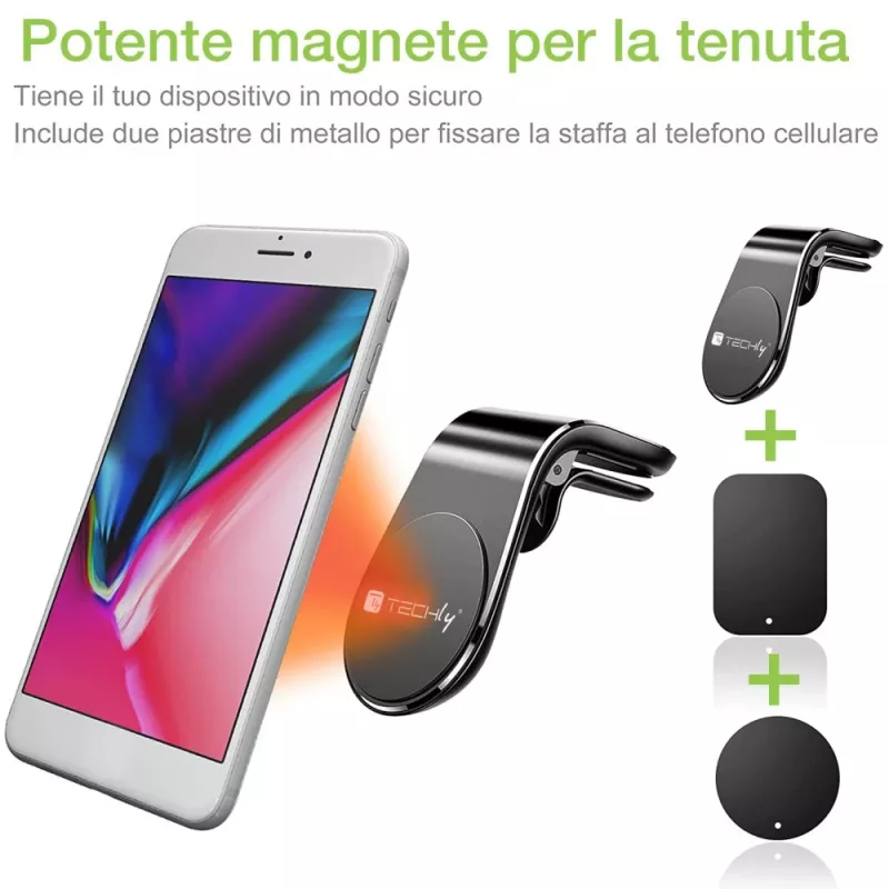 Techly I-SMART-UNIALTY supporto passivo cellulare/smartphone nero