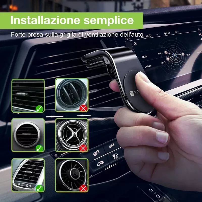 Techly I-SMART-UNIALTY supporto passivo cellulare/smartphone nero