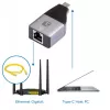 Techly IADAP USBC-ETGIGA scheda di rete Ethernet 1000 Mbit/s