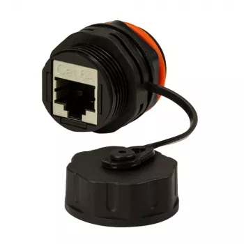 Techly IWP-MD C6A-IPPANT adattatore cavo RJ45 nero