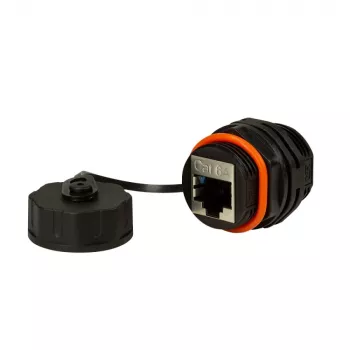 Techly IWP-MD C6A-IPPANT adattatore cavo RJ45 nero