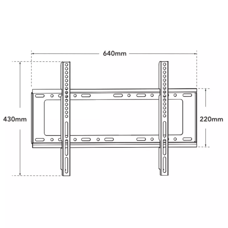 Techly ICA-PLB 262L supporto a parete per TV 177,8 cm (70 pollici) nero