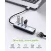 Techly IDATA USB-ETGIGA3AA dock/replicatore di porte per laptop con filo USB 3.2 Gen 1 (3.1 Gen 1) Type-A nero, argento