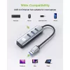 Techly IDATA USB-ETGIGA3AA dock/replicatore di porte per laptop con filo USB 3.2 Gen 1 (3.1 Gen 1) Type-A nero, argento