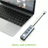 Techly IDATA USB-ETGIGA3CA dock/replicatore di porte per laptop con filo USB 3.2 Gen 1 (3.1 Gen 1) Type-A + Type-C nero, argento