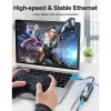 Techly IDATA USB-ETGIGA3CA dock/replicatore di porte per laptop con filo USB 3.2 Gen 1 (3.1 Gen 1) Type-A + Type-C nero, argento
