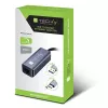 Techly IDATA USB-ETGIGA-CA docking station/replicatore di porte per laptop con filo USB 3.2 Gen 1 (3.1 Gen 1) Type-C nero, argento
