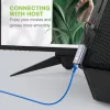 Techly IDATA USB-ETGIGA-CA docking station/replicatore di porte per laptop con filo USB 3.2 Gen 1 (3.1 Gen 1) Type-C nero, argento