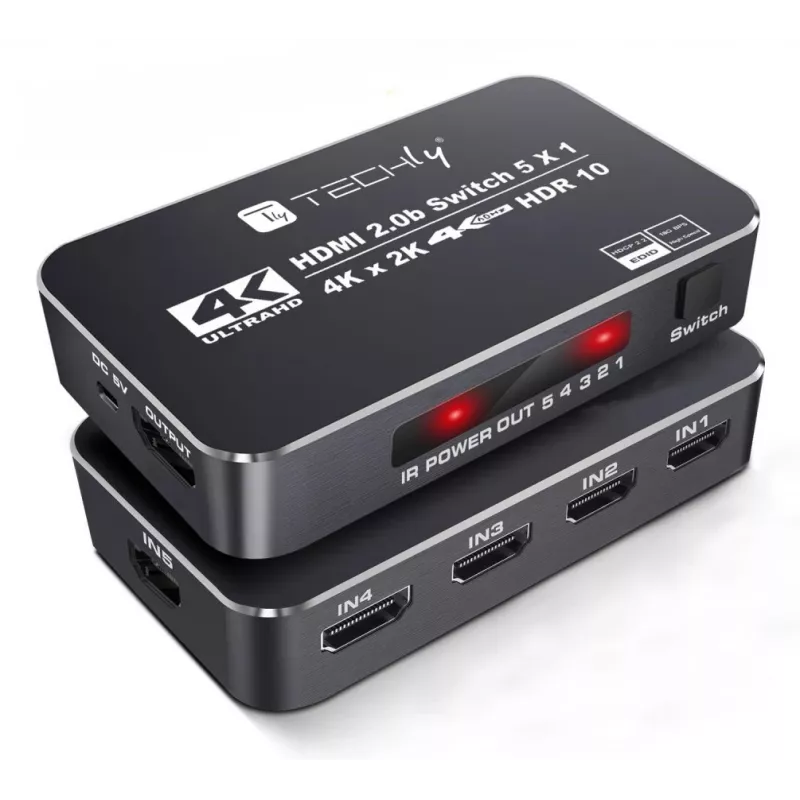 Techly IDATA HDMI2-4K5160B switch video HDMI