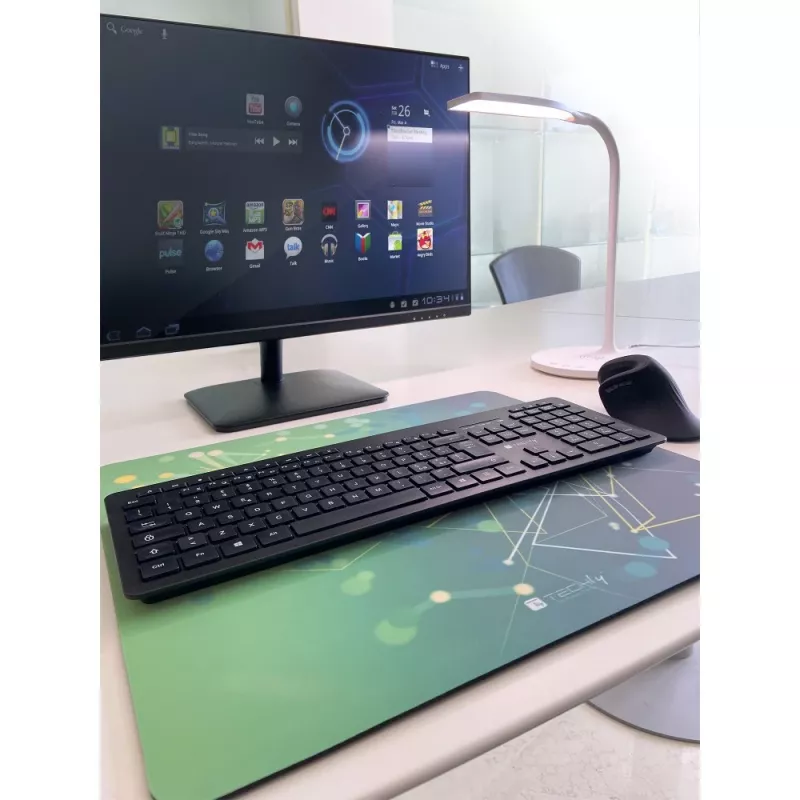 Techly ICA-MP GLASS1 tappetino mouse tappetino mouse gaming verde