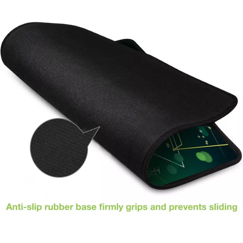 Techly ICA-MP GLASS1 tappetino mouse tappetino mouse gaming verde