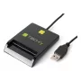 Techly I-CARD CAM-USB2TY2 lettore di smart card per interni USB USB Type-A nero