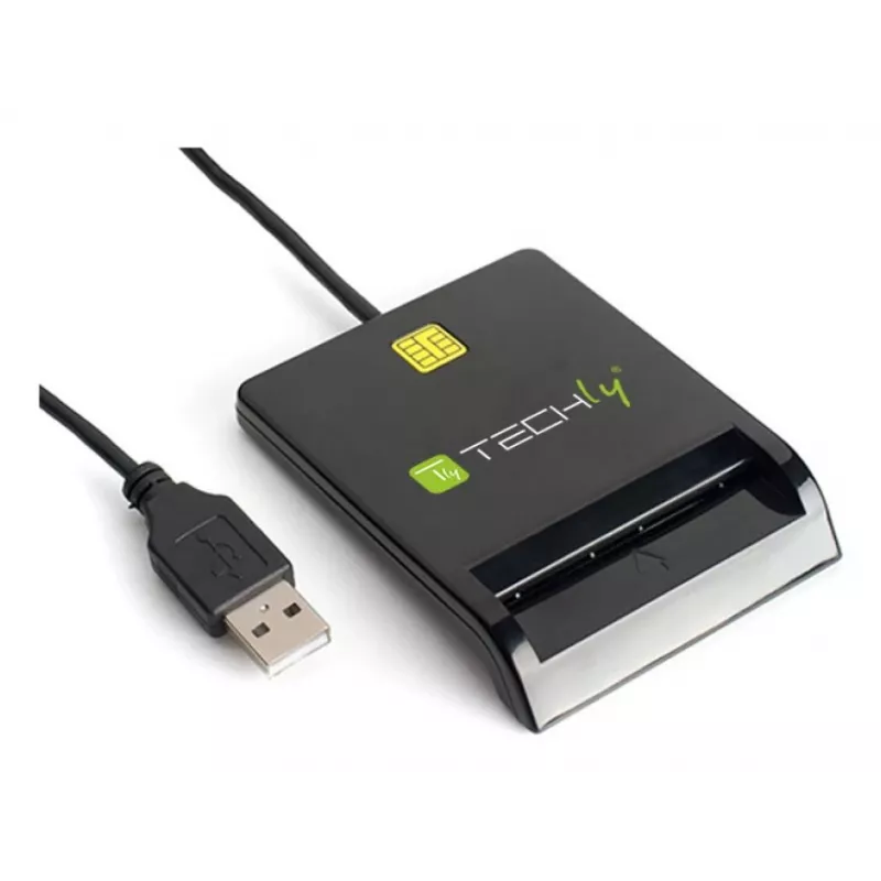 Techly I-CARD CAM-USB2TY2 lettore di smart card per interni USB USB Type-A nero