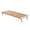 Techly ICA-MS 389 supporto monitor/piedistallo scrivania bianco, legno