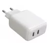 Techly IPW-USB-2C35W caricabatterie per dispositivi mobili laptop, smartphone, tablet bianco AC uso interno ricarica rapida
