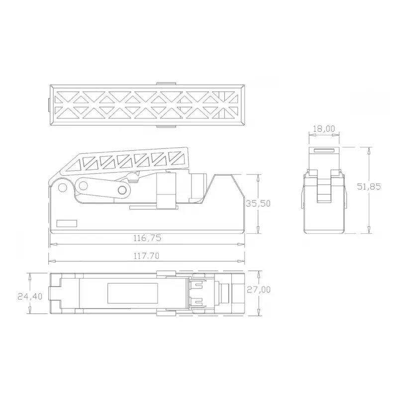 Techly IWP-KIT-C6U90 modulo keystone