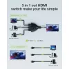 Techly IDATA HDMI-3F8K switch video