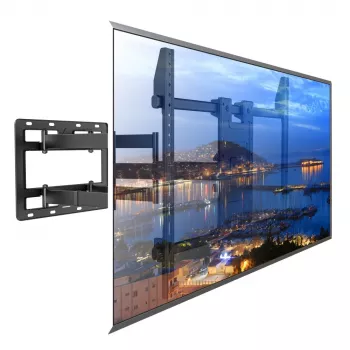 Techly supporto a parete per TV LED-LCD 55-100 pollici full-motion, 300 x 300 mm, 900 x 600 mm, 0 - 7°, 120°, acciaio, nero