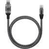 Techly ICOC-U3A-RJ45-075 Cavo adattatore da USB 3.0 Type-A a Gigabit Ethernet, 7,5 m, nero/argento