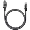Techly ICOC U3C-RJ45-020 cavo di rete argento, nero 2 m Cat6 F/UTP (FTP)