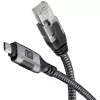 Techly ICOC-U3C-RJ45-075 Cavo adattatore da USB 3.2 Type-C a Gigabit Ethernet, 7,5 m, nero/argento