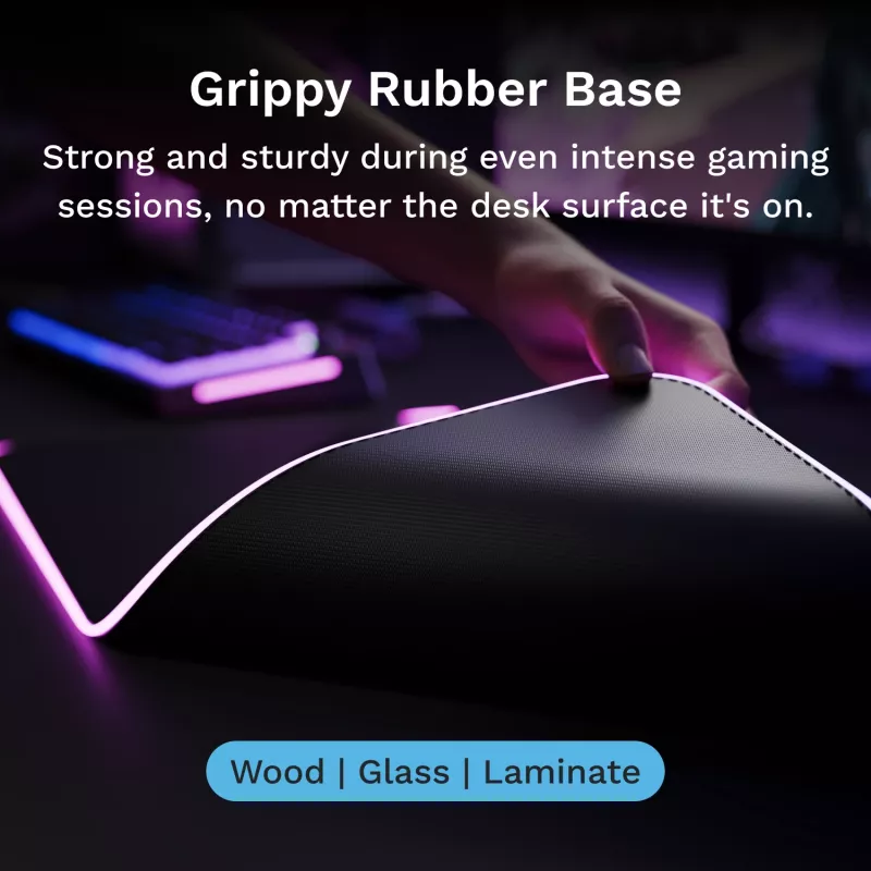 Glorious Gaming GLORIOUS tappetino mouse PAD 2 GLED - XL EXTENDED - nero