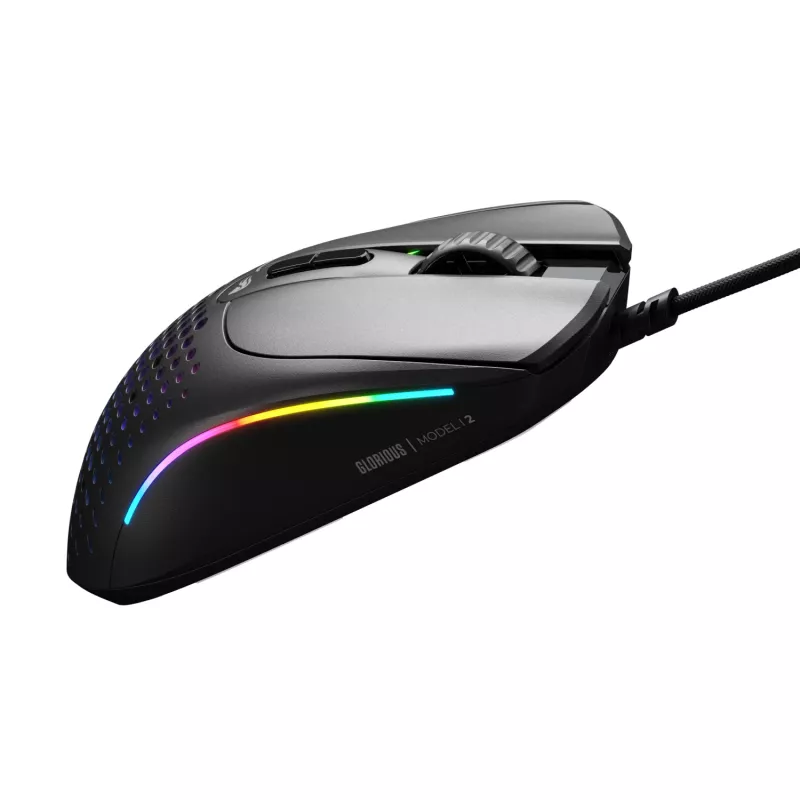 Glorious Gaming Glorious Model IV2 con filo - nero, per destrorsi, ottico, USB Type-A, 26000 DPI, nero