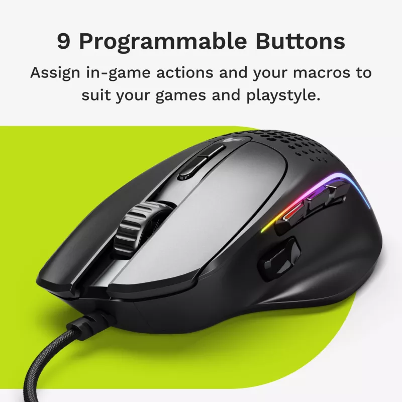 Glorious Gaming Glorious Model IV2 con filo - nero, per destrorsi, ottico, USB Type-A, 26000 DPI, nero