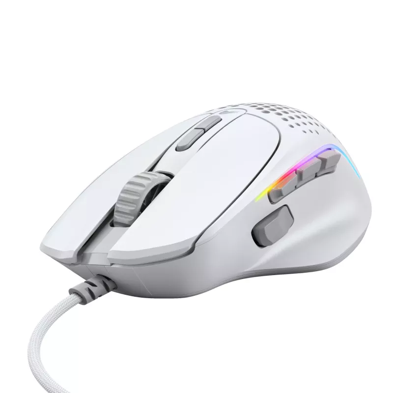 Glorious Gaming Glorious Model I2 con filo – bianco, per destrorsi, ottico, USB Type-A, 26000 DPI, bianco