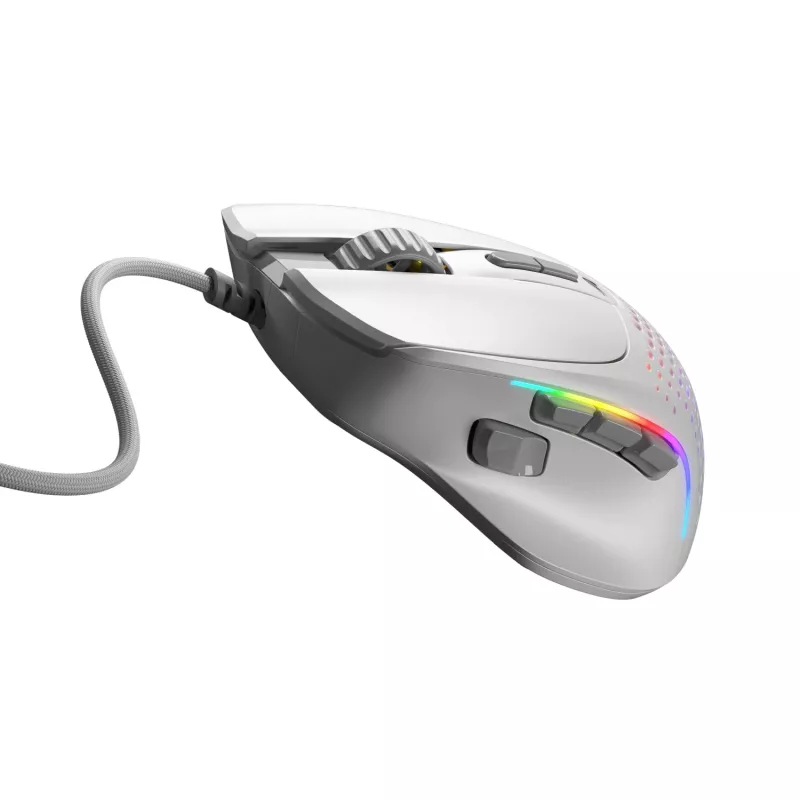 Glorious Gaming Glorious Model I2 con filo – bianco, per destrorsi, ottico, USB Type-A, 26000 DPI, bianco