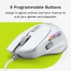 Glorious Gaming Glorious Model I2 con filo – bianco, per destrorsi, ottico, USB Type-A, 26000 DPI, bianco